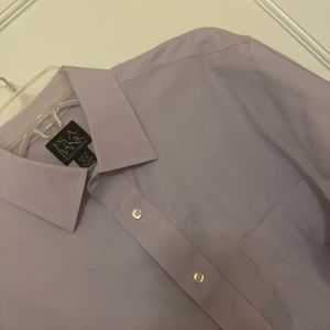 Jos A Bank Traveler’s collection Lavender Men’s dress shirt 16-34 Slim Fit